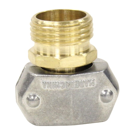 Gilmour Gilmour 5/8 & 3/4 in. Brass/Zinc Threaded Male Clamp Coupling 831104-1001